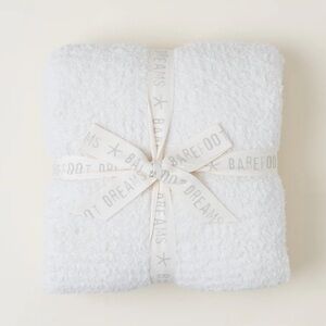 NWT BAREFOOT DREAMS CozyChic® Throw CREAM 54” x 72”